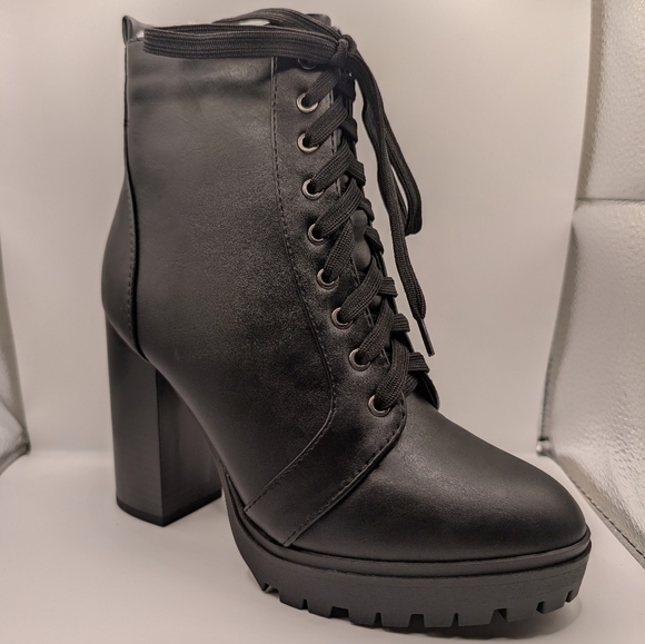 MARCO REPUBLIC Boston Black Combat Boots - Picture 4 of 10